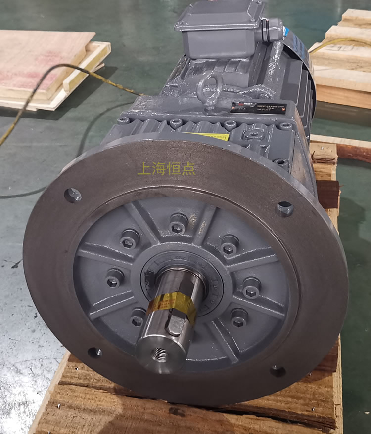 RF87減速機，立式安裝，輸入配電機，實物照片如下